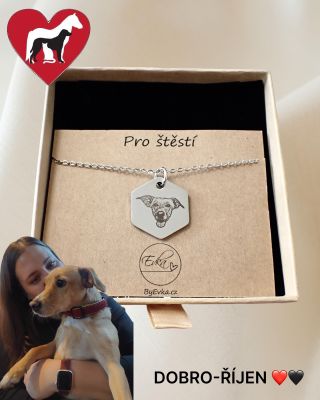 Celý říjen podpoříte nákupem vybraných náramků/řetízků a psích známek úžasný útulek @zkoncasveta, odkud pochází i moje...